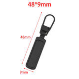 Maxbell 10x Metal Zipper Heads Fasteners Zip Pulls for Jackets Clothes Luggage Black