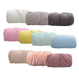 Maxbell 1kg Velvet Chunky Yarn Arm Knitting Rug Making Hand Knit Pet Bed Crocheting White