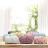 Maxbell 1kg Velvet Chunky Yarn Arm Knitting Rug Making Hand Knit Pet Bed Crocheting White