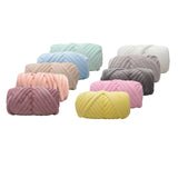 Maxbell 1kg Velvet Chunky Yarn Arm Knitting Rug Making Hand Knit Pet Bed Crocheting White