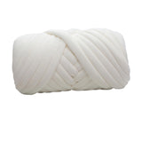 Maxbell 1kg Velvet Chunky Yarn Arm Knitting Rug Making Hand Knit Pet Bed Crocheting White