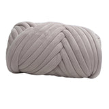 Maxbell 1kg Velvet Chunky Yarn Arm Knitting Rug Making Hand Knit Pet Bed Crocheting Light Gray