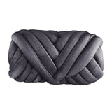 Maxbell 1kg Velvet Chunky Yarn Arm Knitting Rug Making Hand Knit Pet Bed Crocheting Deep Gray