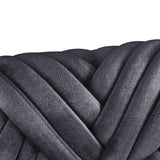 Maxbell 1kg Velvet Chunky Yarn Arm Knitting Rug Making Hand Knit Pet Bed Crocheting Deep Gray