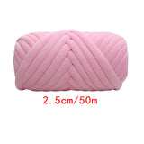 Maxbell 1kg Velvet Chunky Yarn Arm Knitting Rug Making Hand Knit Pet Bed Crocheting Pink