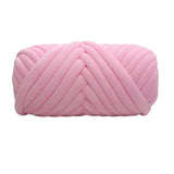 Maxbell 1kg Velvet Chunky Yarn Arm Knitting Rug Making Hand Knit Pet Bed Crocheting Pink