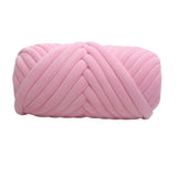 Maxbell 1kg Velvet Chunky Yarn Arm Knitting Rug Making Hand Knit Pet Bed Crocheting Pink