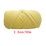 Maxbell 1kg Velvet Chunky Yarn Arm Knitting Rug Making Hand Knit Pet Bed Crocheting Yellow