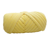 Maxbell 1kg Velvet Chunky Yarn Arm Knitting Rug Making Hand Knit Pet Bed Crocheting Yellow