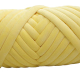 Maxbell 1kg Velvet Chunky Yarn Arm Knitting Rug Making Hand Knit Pet Bed Crocheting Yellow