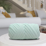 Maxbell 1kg Velvet Chunky Yarn Arm Knitting Rug Making Hand Knit Pet Bed Crocheting Light Green
