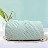 Maxbell 1kg Velvet Chunky Yarn Arm Knitting Rug Making Hand Knit Pet Bed Crocheting Light Green