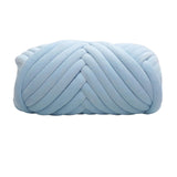 Maxbell 1kg Velvet Chunky Yarn Arm Knitting Rug Making Hand Knit Pet Bed Crocheting Light Blue