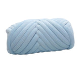Maxbell 1kg Velvet Chunky Yarn Arm Knitting Rug Making Hand Knit Pet Bed Crocheting Light Blue