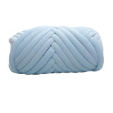 Maxbell 1kg Velvet Chunky Yarn Arm Knitting Rug Making Hand Knit Pet Bed Crocheting Light Blue
