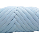 Maxbell 1kg Velvet Chunky Yarn Arm Knitting Rug Making Hand Knit Pet Bed Crocheting Light Blue