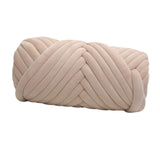 Maxbell 1kg Velvet Chunky Yarn Arm Knitting Rug Making Hand Knit Pet Bed Crocheting Beige