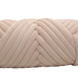 Maxbell 1kg Velvet Chunky Yarn Arm Knitting Rug Making Hand Knit Pet Bed Crocheting Beige