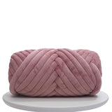 Maxbell 1kg Velvet Chunky Yarn Arm Knitting Rug Making Hand Knit Pet Bed Crocheting Bean paste