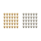 Maxbell 30Pcs Zipper Sliders Only Heavy Duty Zip Slides Zip Pulls Not Included Aureate