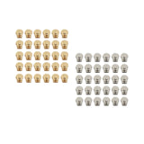 Maxbell 30Pcs Zipper Sliders Only Heavy Duty Zip Slides Zip Pulls Not Included Aureate