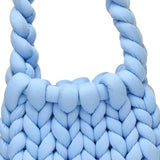 Maxbell Chunky Yarn Household Durable for Blanket DIY Tote Making Cushion Crocheting blue