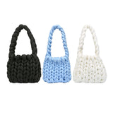 Maxbell Chunky Yarn Household Durable for Blanket DIY Tote Making Cushion Crocheting blue