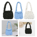 Maxbell Chunky Yarn Household Durable for Blanket DIY Tote Making Cushion Crocheting blue