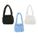 Maxbell Chunky Yarn Household Durable for Blanket DIY Tote Making Cushion Crocheting blue