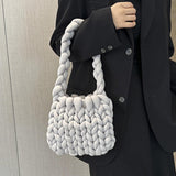 Maxbell Chunky Yarn Household Durable for Blanket DIY Tote Making Cushion Crocheting blue