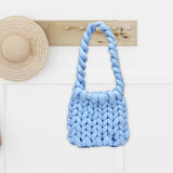 Maxbell Chunky Yarn Household Durable for Blanket DIY Tote Making Cushion Crocheting blue