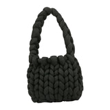 Maxbell Chunky Yarn Household Durable for Blanket DIY Tote Making Cushion Crocheting black