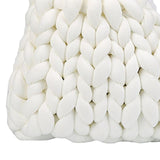 Maxbell Chunky Yarn Household Durable for Blanket DIY Tote Making Cushion Crocheting white