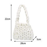 Maxbell Chunky Yarn Household Durable for Blanket DIY Tote Making Cushion Crocheting white