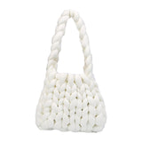 Maxbell Chunky Yarn Household Durable for Blanket DIY Tote Making Cushion Crocheting white