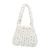 Maxbell Chunky Yarn Household Durable for Blanket DIY Tote Making Cushion Crocheting white