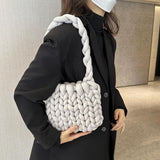 Maxbell Chunky Yarn Household Durable for Blanket DIY Tote Making Cushion Crocheting white