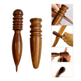 Maxbell Leather Edge Burnisher Wood Polisher Stick for Leather Projects Accessories 18cm