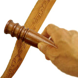 Maxbell Leather Edge Burnisher Wood Polisher Stick for Leather Projects Accessories 12cm