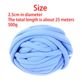 Maxbell Giant Knitting Yarns Shawl Weave Accessories Hats Handcraft Chunky Arm Light Blue