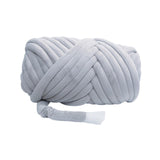 Maxbell Chunky Yarn Durable Comfortable for Crocheting Hand Knitting Weaving Gray