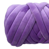Maxbell Chunky Yarn Durable Comfortable for Crocheting Hand Knitting Weaving Violet