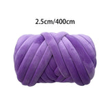 Maxbell Chunky Yarn Durable Comfortable for Crocheting Hand Knitting Weaving Violet