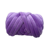 Maxbell Chunky Yarn Durable Comfortable for Crocheting Hand Knitting Weaving Violet