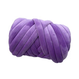 Maxbell Chunky Yarn Durable Comfortable for Crocheting Hand Knitting Weaving Violet