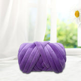 Maxbell Chunky Yarn Durable Comfortable for Crocheting Hand Knitting Weaving Violet