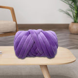 Maxbell Chunky Yarn Durable Comfortable for Crocheting Hand Knitting Weaving Violet