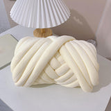 Maxbell Chunky Yarn Durable Comfortable for Crocheting Hand Knitting Weaving White