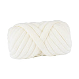 Maxbell Chunky Yarn Durable Comfortable for Crocheting Hand Knitting Weaving White