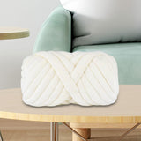 Maxbell Chunky Yarn Durable Comfortable for Crocheting Hand Knitting Weaving White